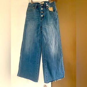 Madewell Wide Leg Crop 25 NWT